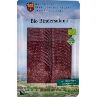 Bio Rindersalami, geschnitten