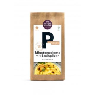 Minutenpolenta mit Steinpilzen