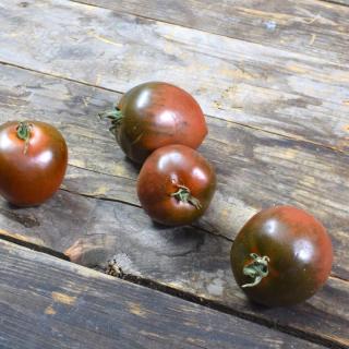 Tomaten rund schwarz Ebeno